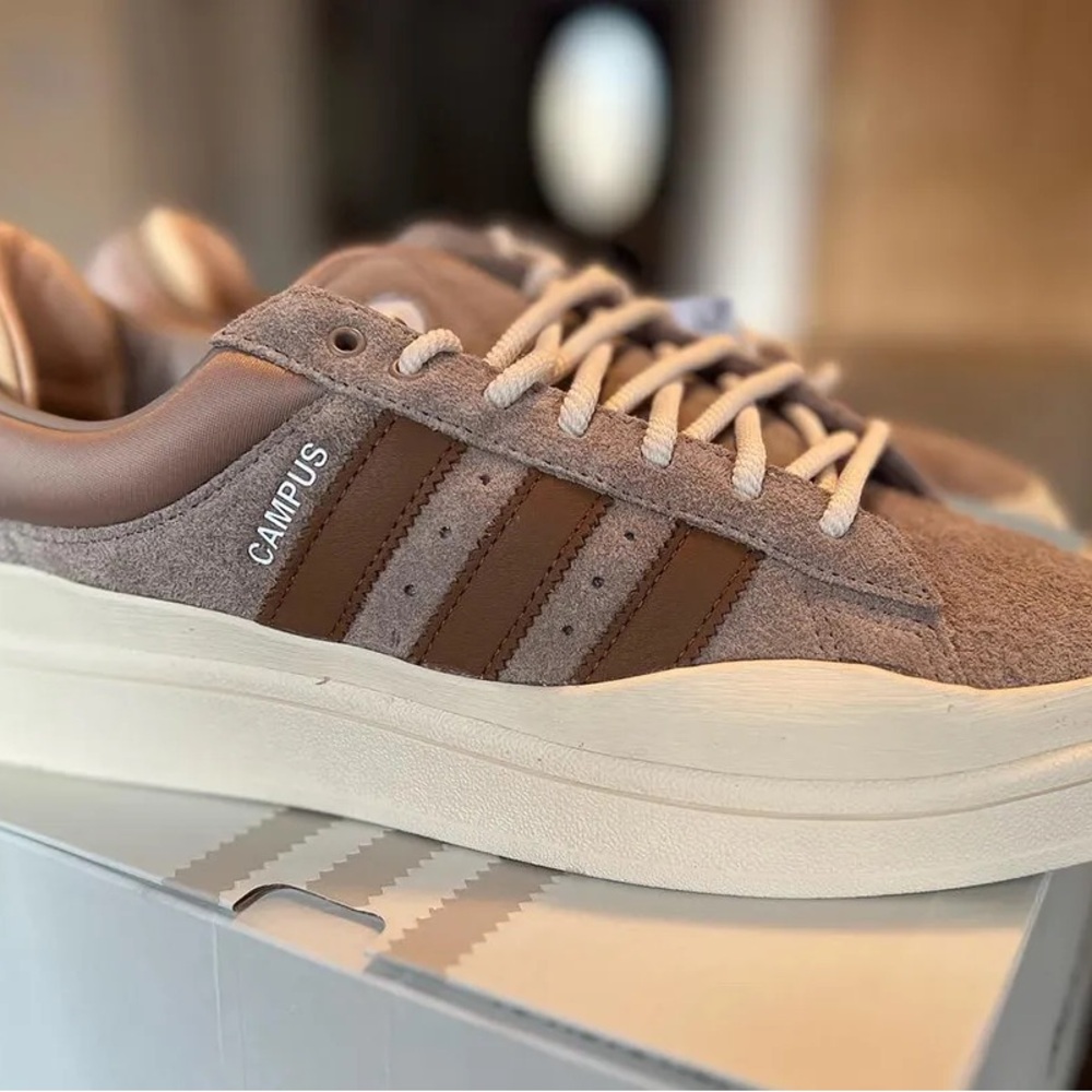Bad Bunny Adidas Campus Sneakers in Tan and White